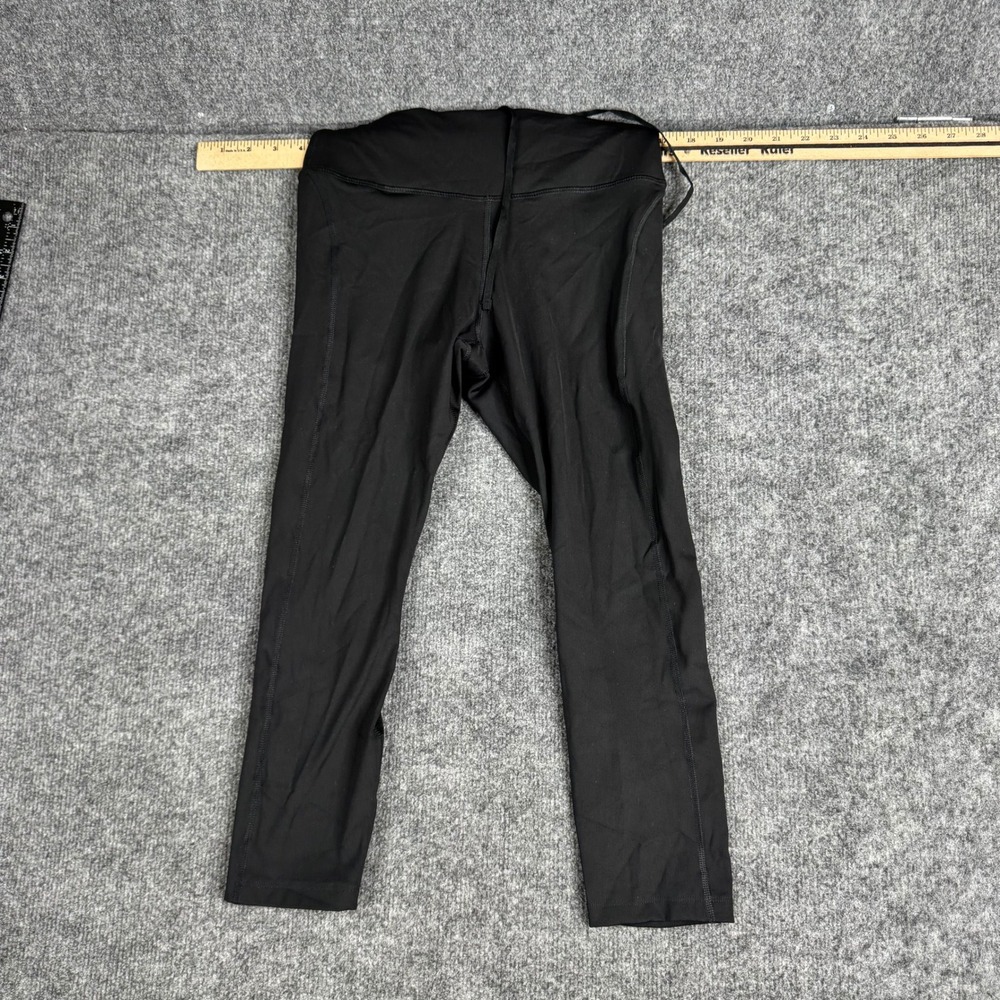 Nike Leggings Womens Size S Black Dri-Fit Cropped Mesh Athletic Running Tights